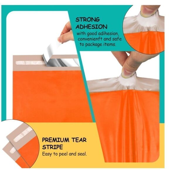 100 - 19x24 High Quality Lightweight Plastic Self Sealing  100 Poly Mailers Shipping Bags